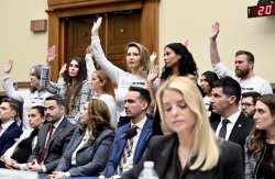 Bondi ignoring Epstein Victims Meme Template