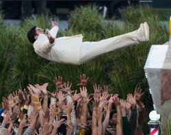 Bad Bunny Falling Meme Template