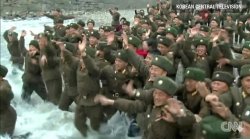 North Korea cheer Meme Template