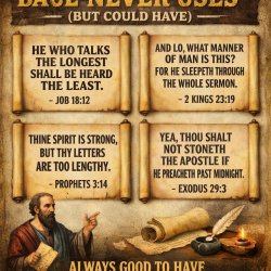 O.T. Bible PASSAGES PAUL NEVER USES (BUT COULD HAVE) Meme Template
