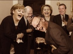 merz scholz merkel leyen schroder Meme Template