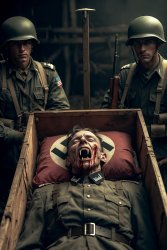 Nazi vampire coffin two American soldiers Meme Template
