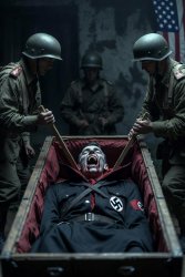 Nazi vampire coffin two American soldiers Meme Template