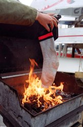 Burning socks fire burn Meme Template