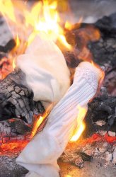 Burning socks fire burn Meme Template