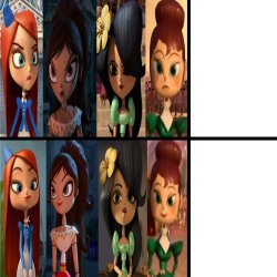 TBoL girls prefer good thing over bad thing Meme Template