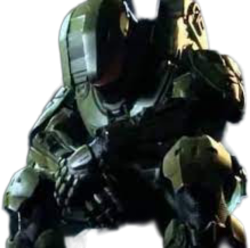 Sad Master Chief transparent Meme Template