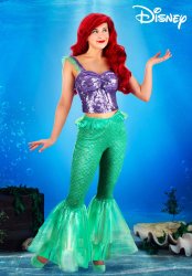 Women's Disney The Little Mermaid Costume Outfit Meme Template