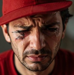 crying maga man Meme Template