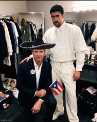 Greasy Gavin Newsom with Bad Bunny Meme Template