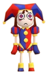 Pomni From Glitch Kart Meme Template