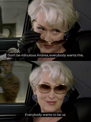 everybody wants to be us Meme Template