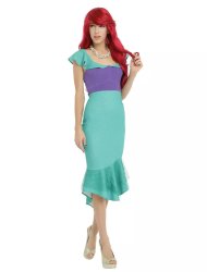 Disney The Little Mermaid Ariel Cosplay Ruffle Dress | Hot Topic Meme Template