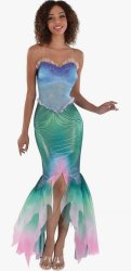 Disney Little Mermaid Live Action Ariel Adult Costume Dress XL ( Meme Template
