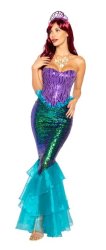 Majestic Mermaid Costume Large / Purple/Aqua Meme Template