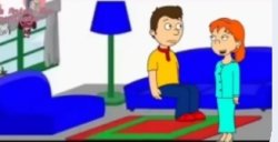 Caillou and rosie (old version) Meme Template