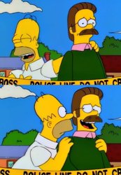 homer flanders family dead Meme Template