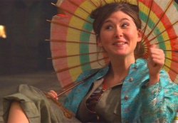 Kaylee from Firefly with umbrella Meme Template