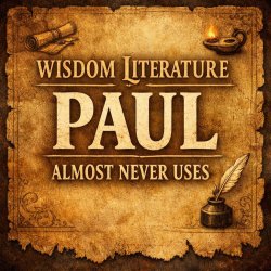 WISDOM LITERATURE PAUL ALMOST NEVER USES Meme Template