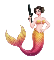 Mermaid Leia Meme Template