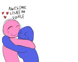 Awesome lesbian couple Meme Template