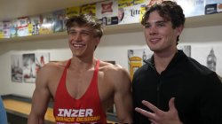 Clavicular Frame Mogged by ASU Frat Leader Meme Template