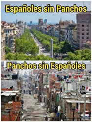 España sin Centroamericanos y Sudamericanos Meme Template