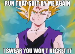 Gohan triggered Meme Template