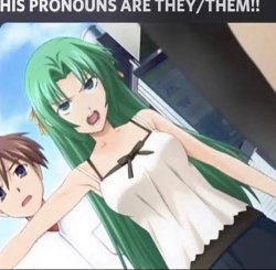 HIS PRONOUNS ARE THEY/THEM Meme Template