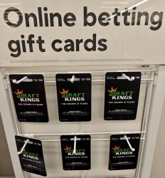 Online betting gift card display Meme Template