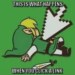 Click a link Meme Template