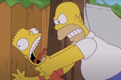 Bart Getting Strangled Meme Template