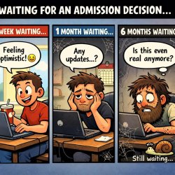 funny meme screenshot about admission wait Meme Template