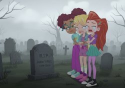 Shani, Polly and Lila are sad about the dead Meme Template