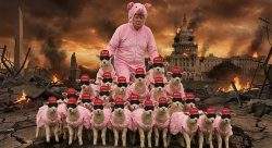 PIGGY PYRAMID Meme Template