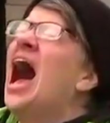 Liberal scream in hat Meme Template