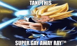 Super gay away ray Meme Template