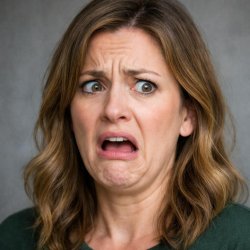 a shocked face no hand and kinda disgustid Meme Template