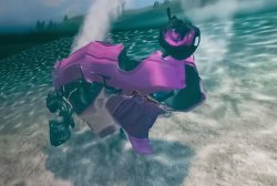 Pink Crashed Car Under The Sea Meme Template