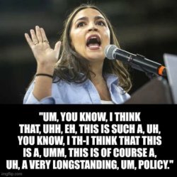 AOC word salad Meme Template