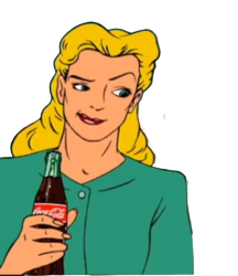 Mrs Coco Cole with Coca Cola Meme Template