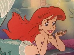 Ariel Sitting Meme Template