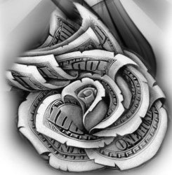 Money rose Meme Template