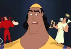 Kronk shoulder angels Meme Template