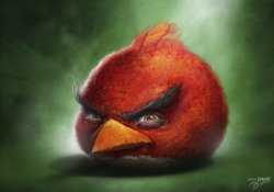 Realistic Angry Birds Red Meme Template