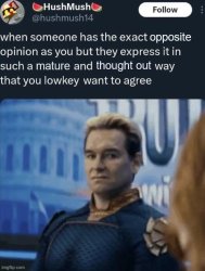 when someone has the exact opposite opinion as you Meme Template