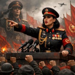 make a women dictator controlling his people Meme Template