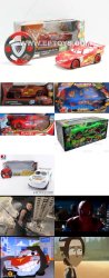 Xiaofeixiang Toys Cars 2 Lightning McQueen Knock Off RC Toys Meme Template