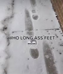 who long a** feet Meme Template