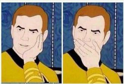 startrek face covered Meme Template